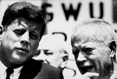 John F. Kennedy and David Dubinsky