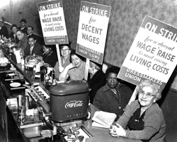 Women on strike for decent wages