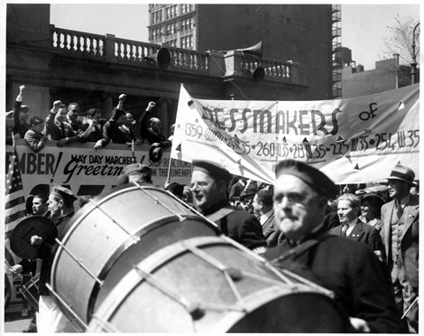 ILGWU members march in a May Day Parade