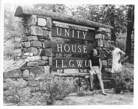 Main gate at Unity House, Forest Park, Pennsylvania